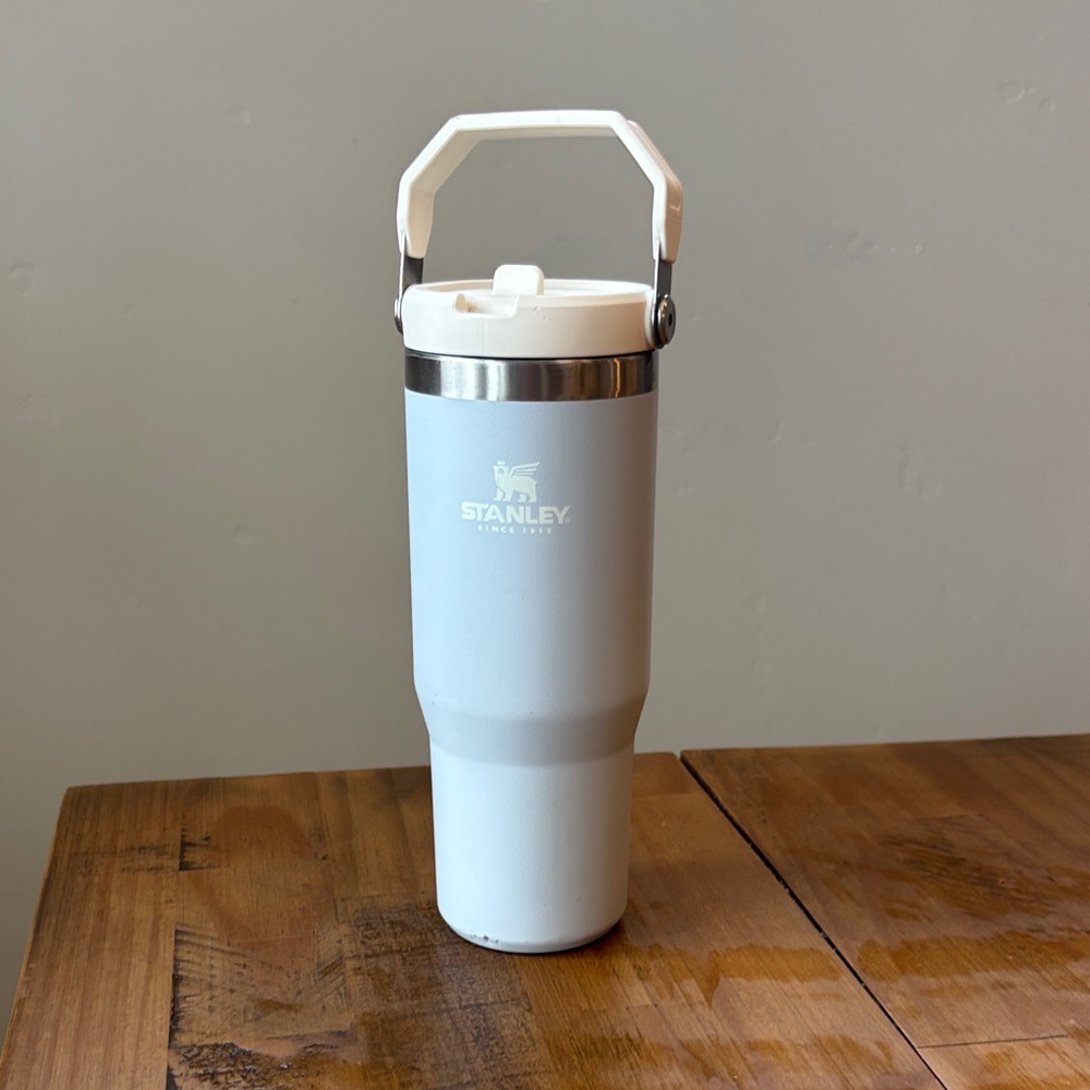 Stanley 30 oz White Insulated Tumbler with Handle NO STRAW INCLUDED